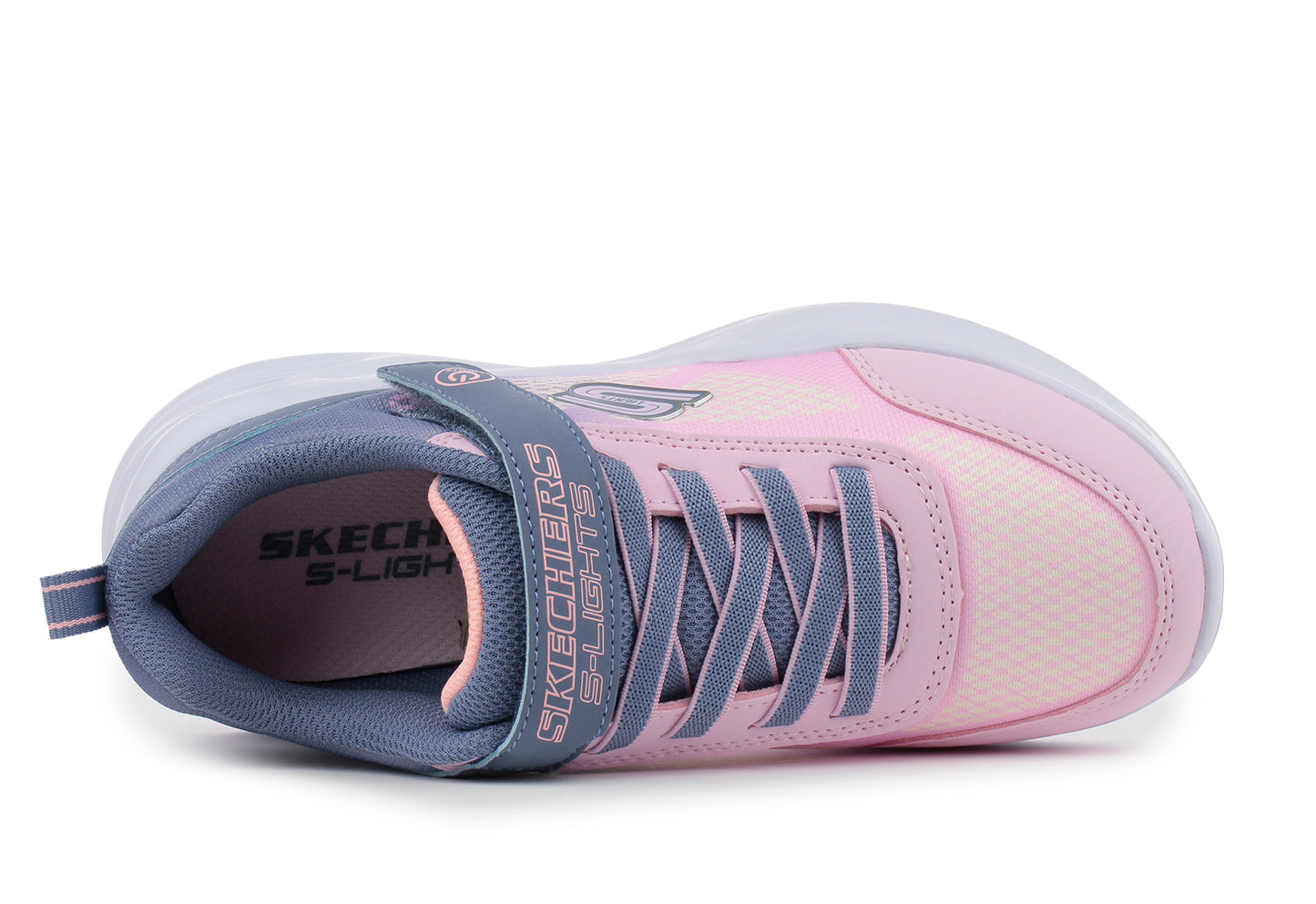 Skechers S-Lights: Sola Glow - Ombre Deluxe. 303714L/GYLP. - Bambas Valencia