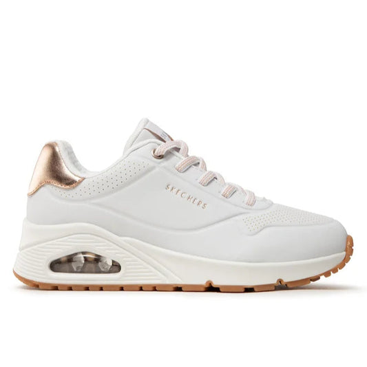 Skechers Uno Shimmer Away. 155196/WHT.